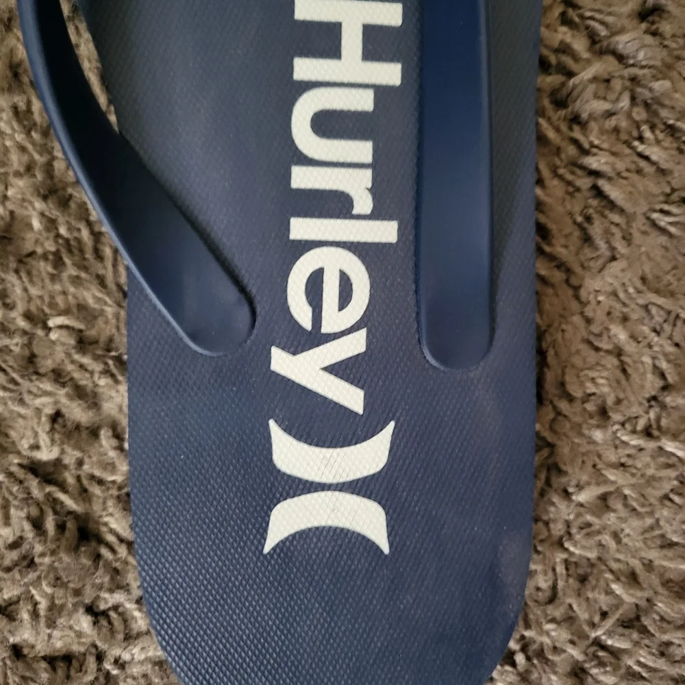 Hurley Men Blue Flip Flops Size 10 NWT 042025 - Picture 2 of 5